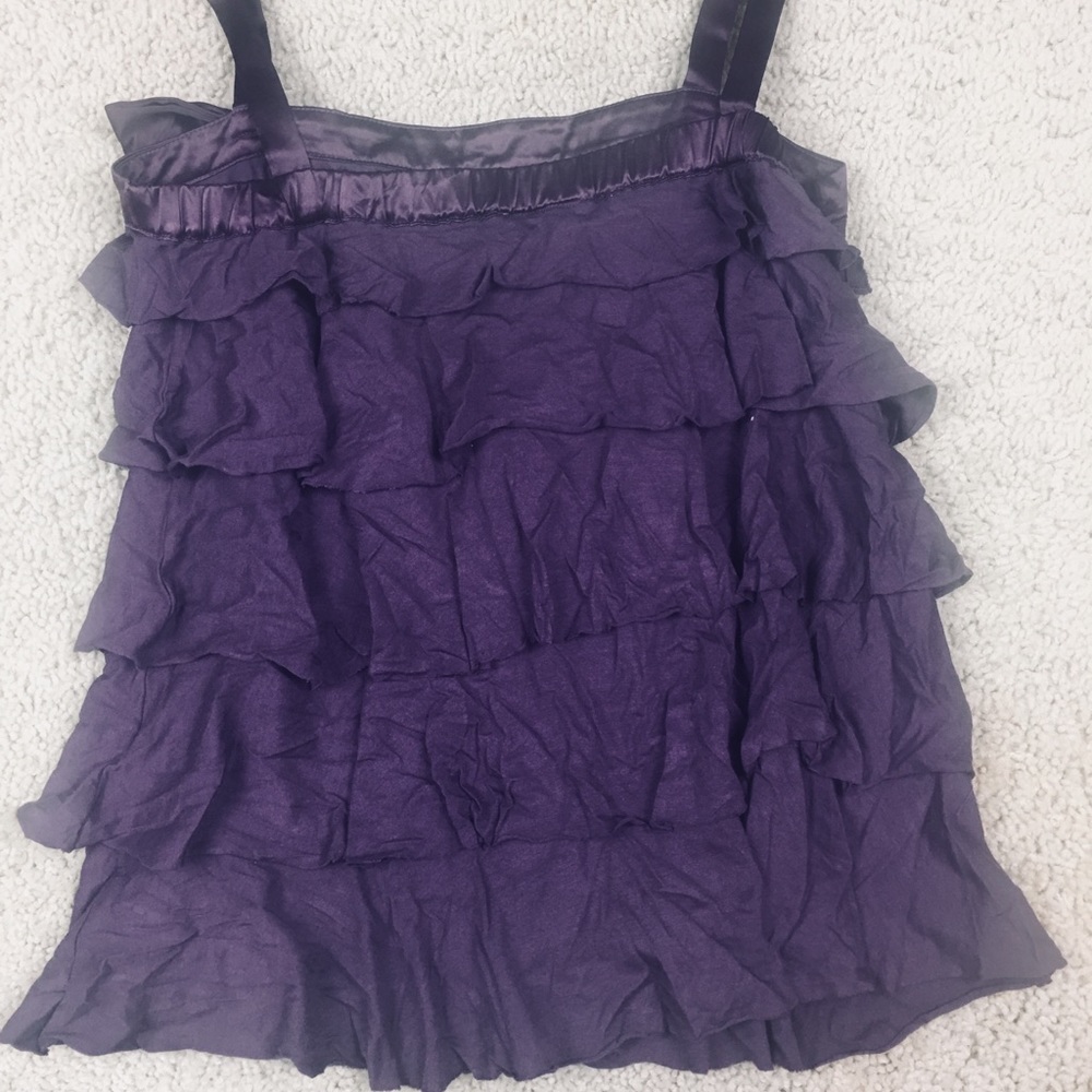 Tank top with ruffles